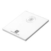 QR Code Logo Business Branding Promo Notepad ノートパッド (回転)