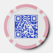 QR Code Logo Promotional Business Giveaway ポーカーチップ (裏面)