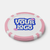 QR Code Logo Promotional Business Giveaway ポーカーチップ (シングル)