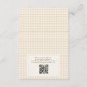 QR Code Love is Brewing Coffee Bridal Shower 招待状 (裏面)