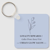 QR Code Loyalty Card Replacement  キーホルダー (正面)