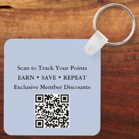 QR Code Loyalty Card Replacement  キーホルダー (裏面)