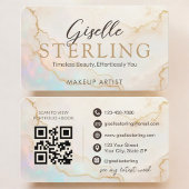 QR Code Makeup Artist Opal Stone  名刺