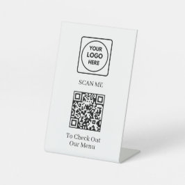 QR Code Menu | Custom Contactless Business Display 台座サイン
