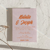 QR Code Modern Colorful Colorful Photo Wedding 招待状