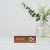 QR Code Modern Mini Business Card スキニー名刺 (スタンド正面)