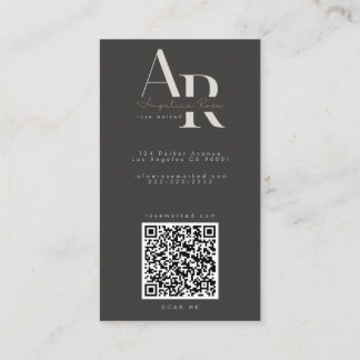 QR Code Modern Minimalist Business Cards 名刺