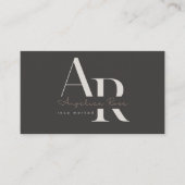 QR Code Modern Minimalist Business Cards 名刺 (正面)