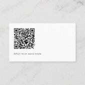 QR code modern minimalist professional freelancer 名刺 (裏面)