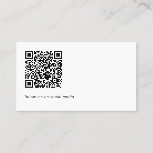 QR code modern minimalist professional freelancer 名刺 (裏面)