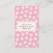 QR Code Modern Pink Quirky Unique Girly Trendy 名刺 (正面)