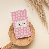 QR Code Modern Pink Quirky Unique Girly Trendy 名刺