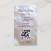 QR Code | Mother-of-pearl Shimmering 名刺 (裏面)