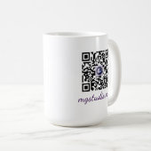 QR code mug コーヒーマグカップ (正面右)