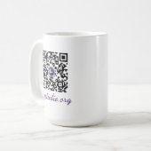 QR code mug コーヒーマグカップ (正面左)