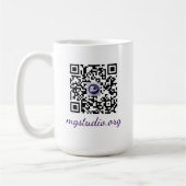 QR code mug コーヒーマグカップ (左)