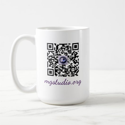 QR code mug コーヒーマグカップ (左)