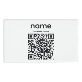 QR Code Name Tag 名札