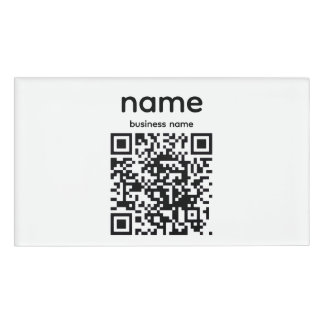 QR Code Name Tag 名札