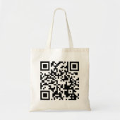 qr code nice funny cute t shirt using qr code トートバッグ (正面)