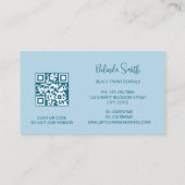 QR Code Ocean Wave Initials 名刺 (裏面)