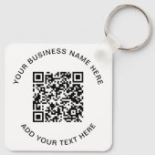 QR Code or Logo Promotional キーホルダー (裏面)