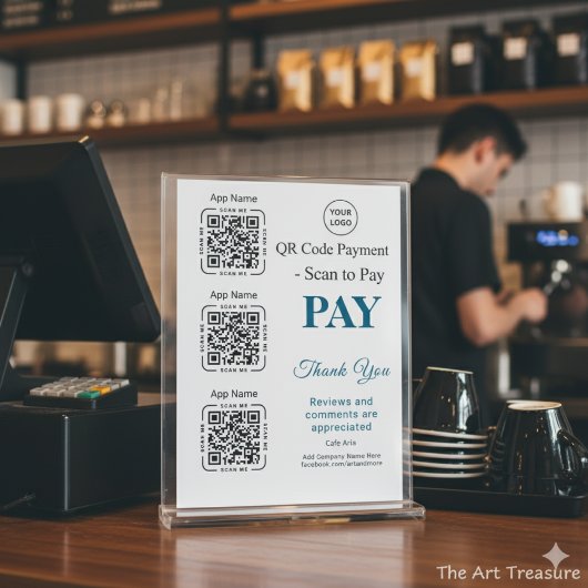 QR Code Payment - Scan to Pay Business Logo ポスター