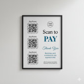 QR Code Payment - Scan to Pay Business Logo ポスター