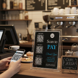 QR Code Payment - Scan to Pay Business Logo ポスター