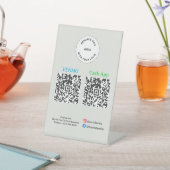 QR Code Payment - Scan to Pay Business Logo 台座サイン (インサイチュ)