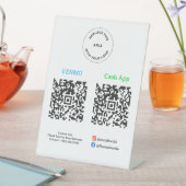 QR Code Payment - Scan to Pay Business Logo 台座サイン (インサイチュ)