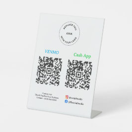 QR Code Payment - Scan to Pay Business Logo 台座サイン
