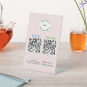 QR Code Payment - Scan to Pay Business Logo 台座サイン (インサイチュ)