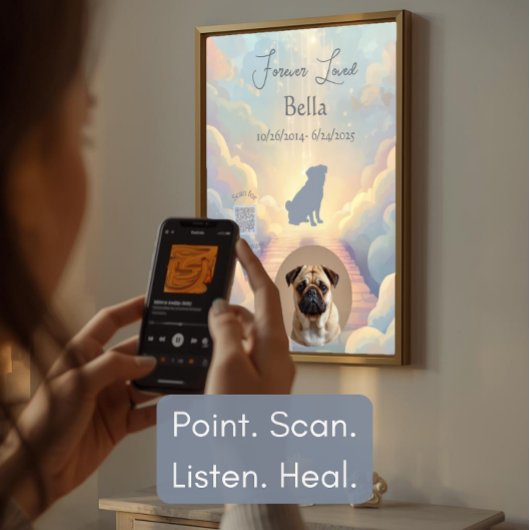 QR Code Pet Sympathy Gift | Interactive Poster ポスター