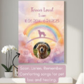 QR Code Pet Sympathy Gift | Interactive Poster ポスター