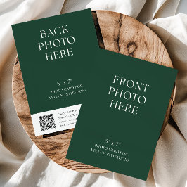 QR Code Photo Card for Vellum Wedding Invitations 招待状