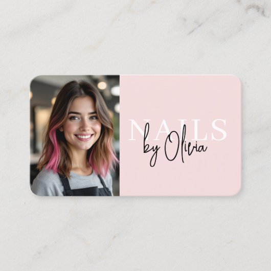 QR Code Photo Nail Specialist 名刺 (正面)