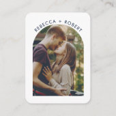 QR Code Photo Wedding Website RSVP エンクロージャーカード (裏面)