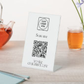 QR Code Price List | Custom Contactless Business  台座サイン (インサイチュ)