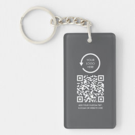 QR Code Professional business logo modern simple キーホルダー