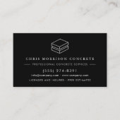 QR Code Professional Concrete Cement Contractor 名刺 (正面)