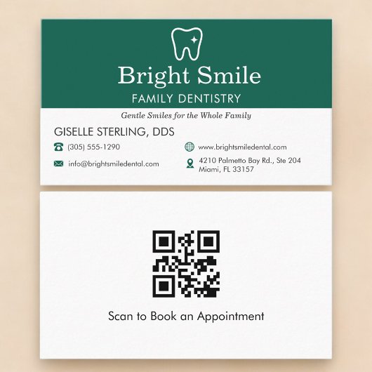 QR Code Professional Dentist Dental Office 名刺