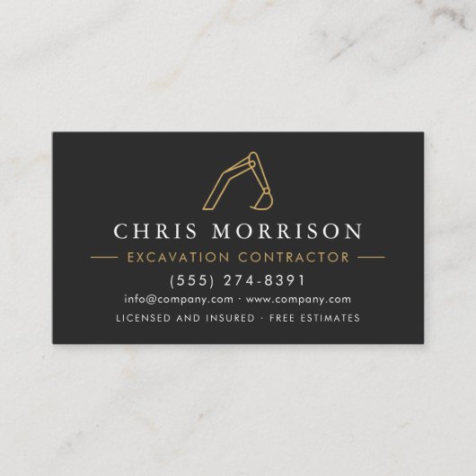 QR Code Professional Excavation Services  名刺 (正面)