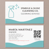 QR Code Professional Maid & House Cleaning Service 名刺