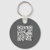QR Code Promotional Business Gray キーホルダー (裏面)