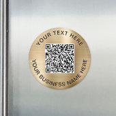 QR Code Promotional Gold マグネット