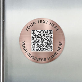 QR Code Promotional Rose Gold マグネット