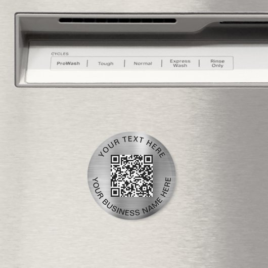 QR Code Promotional Silver マグネット (インサイチュ (食洗機))