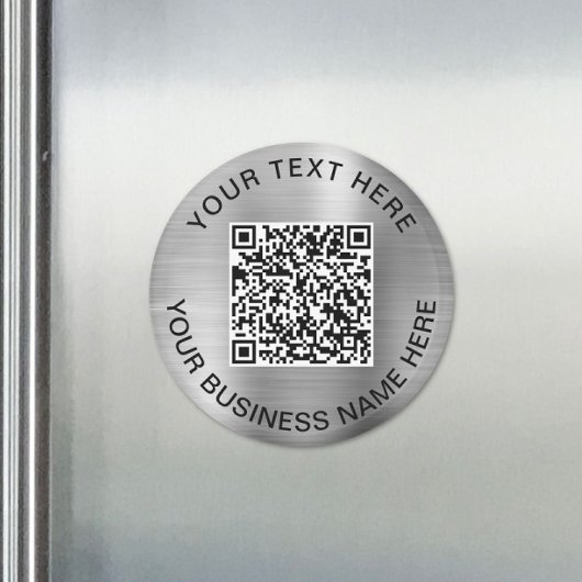 QR Code Promotional Silver マグネット