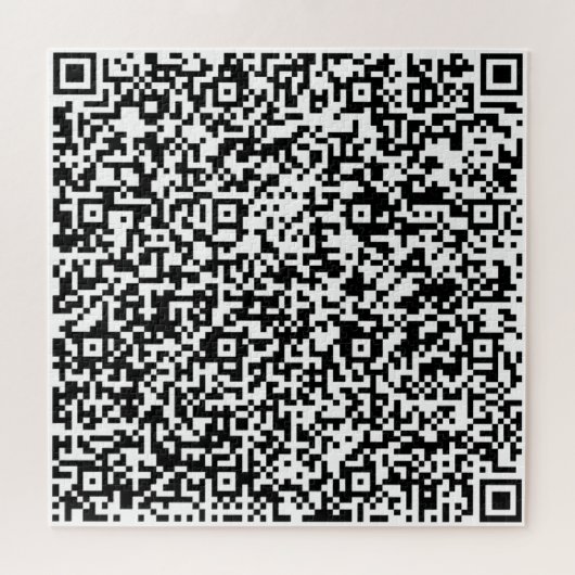 QR Code Puzzle - Modern Personalized ジグソーパズル (横)